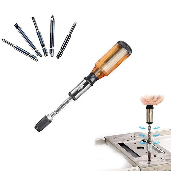 professional hand tool sets push pull ratchet screwdriver set 5 in 1 bit sleeve driver bit-holder socket screw kit
