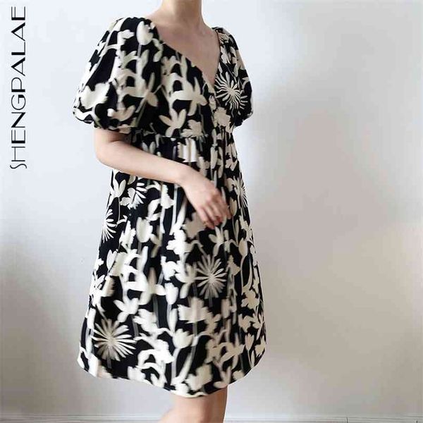 black floral backless derss women's summer v-neck slim waist puff short sleeve mini dresses female 5e178 210427, Black;gray
black floral backless derss women's summer v-neck slim waist puff short sleeve mini dresses female 5e178 210427, Black;gray