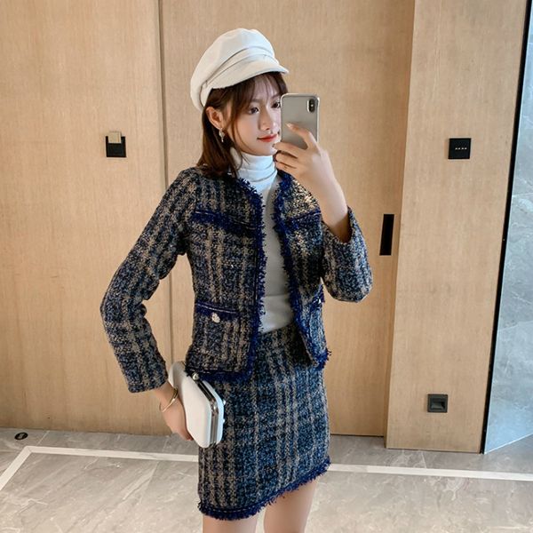 autumn winter track elegant woman suit long sleeve tweed wool coat + mini bodycon skirt two garments set clothes worb, Black
autumn winter track elegant woman suit long sleeve tweed wool coat + mini bodycon skirt two garments set clothes worb, Black