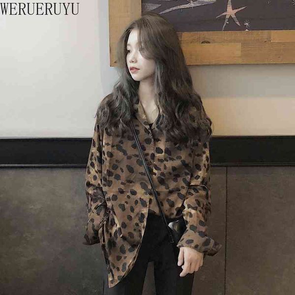 werueruyu sell women long-sleeved leopard print chiffon shirt womens and blouses trendy shirt office lady blouse 210608, White
werueruyu sell women long-sleeved leopard print chiffon shirt womens and blouses trendy shirt office lady blouse 210608, White