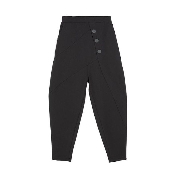 women's pants & capris 2021 autumn winter women casual harem elastic waist female black loose fashion pant streetwear wp89, Black;white
women's pants & capris 2021 autumn winter women casual harem elastic waist female black loose fashion pant streetwear wp89, Black;white