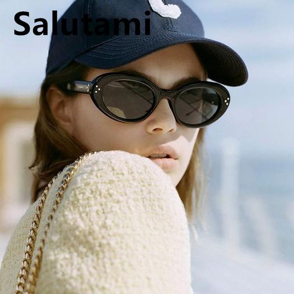 sunglasses small oval for women vintage rivet gradient black leopard sun glasses female pink green eyewear, White;black
sunglasses small oval for women vintage rivet gradient black leopard sun glasses female pink green eyewear, White;black