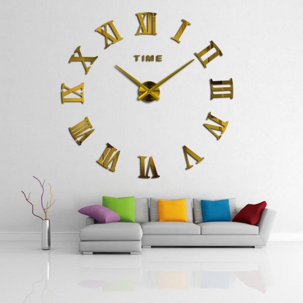 wall clocks novelty clock 3d diy modern roman numbers living room home decoration
wall clocks novelty clock 3d diy modern roman numbers living room home decoration