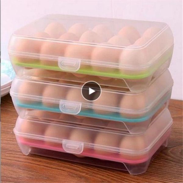 storage bottles & jars box 15 egg eggs holder clear container refrigerator case preservation plastic boxes kitchen organizer
storage bottles & jars box 15 egg eggs holder clear container refrigerator case preservation plastic boxes kitchen organizer