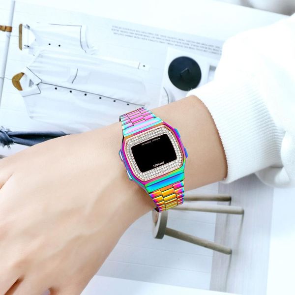 wristwatches skmei female ins fashion muticolor bracelet led touch screen women dress watch ladies digital relogio feminino, Slivery;brown
wristwatches skmei female ins fashion muticolor bracelet led touch screen women dress watch ladies digital relogio feminino, Slivery;brown