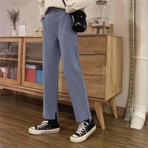 women's pants & capris women summer ladies harajuku trouser side-slit all-match solid students trendy baggy straight elastic waist pant, Black;white
women's pants & capris women summer ladies harajuku trouser side-slit all-match solid students trendy baggy straight elastic waist pant, Black;white