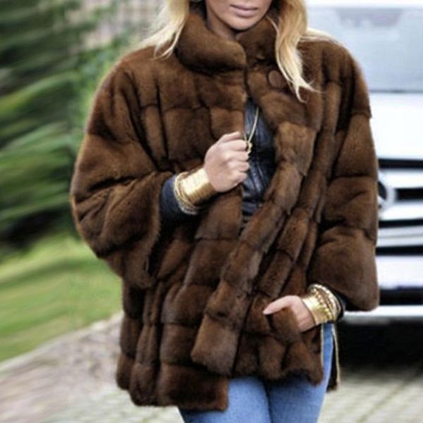 women's fur & faux woman fashion teddy coat winter thicken warm fluffy lady outwear long hoody hairy overcoat veste femme, Black
women's fur & faux woman fashion teddy coat winter thicken warm fluffy lady outwear long hoody hairy overcoat veste femme, Black