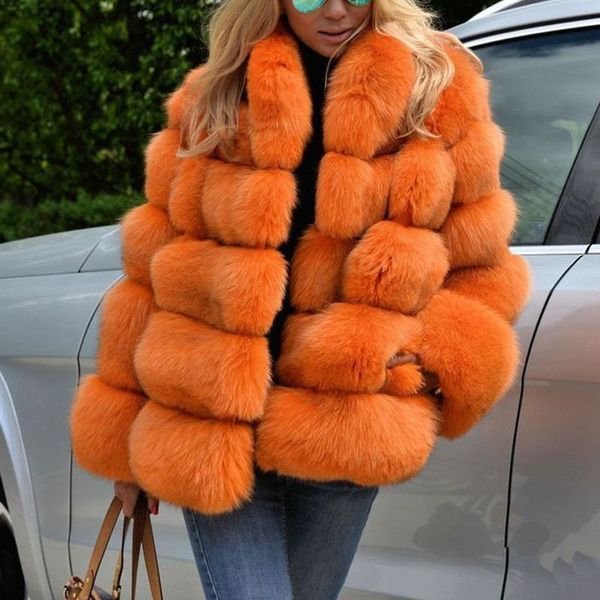 women's wool & blends women luxury comfy fur coat fashion solid color overcoat female loose thicken warm outwear elegant party clothi, Black
women's wool & blends women luxury comfy fur coat fashion solid color overcoat female loose thicken warm outwear elegant party clothi, Black
