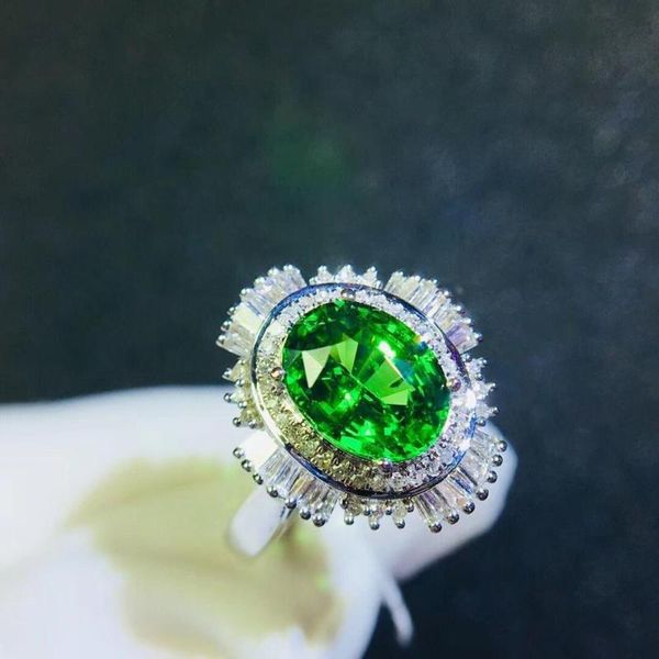 cluster rings t703 tsavorite ring fine jewelry 18 k gold natural unheat 1.8ct gemstones diamonds female wedding, Golden;silver
cluster rings t703 tsavorite ring fine jewelry 18 k gold natural unheat 1.8ct gemstones diamonds female wedding, Golden;silver
