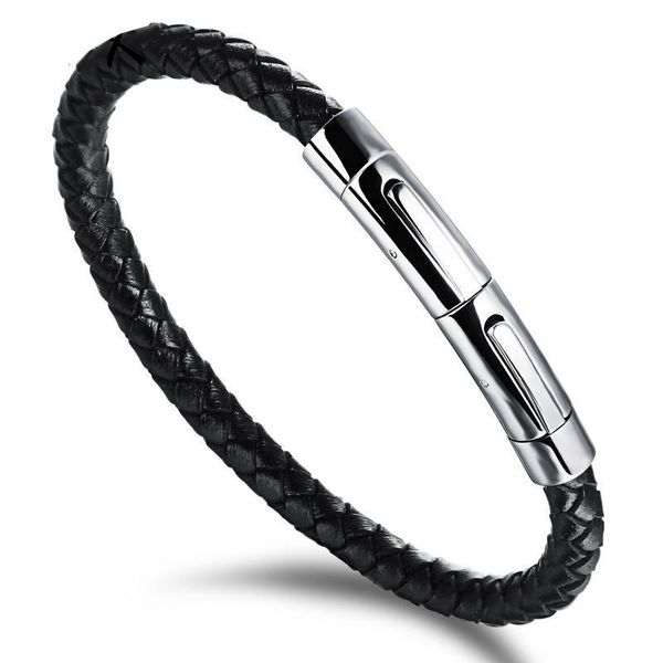 charm bracelets simple design knit leather band bracelet exquisite snaps woman men hand accessories jewelry night party wear black wristband, Golden;silver
charm bracelets simple design knit leather band bracelet exquisite snaps woman men hand accessories jewelry night party wear black wristband, Golden;silver