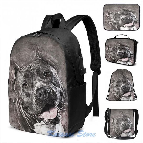 american staffordshire terrier amstaff usb charge backpack men school bags women bag travel laptop
american staffordshire terrier amstaff usb charge backpack men school bags women bag travel laptop