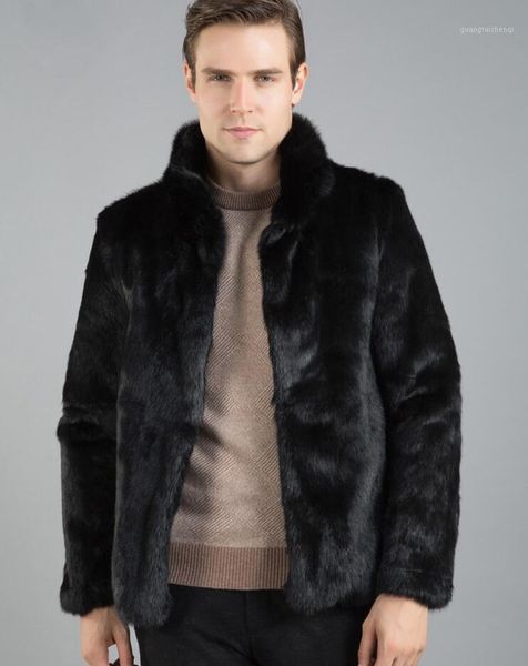 men's fur & faux winter mens coats thicken warm medium long overcoat leather jackets and masculino chaqueta hombre, Black
men's fur & faux winter mens coats thicken warm medium long overcoat leather jackets and masculino chaqueta hombre, Black