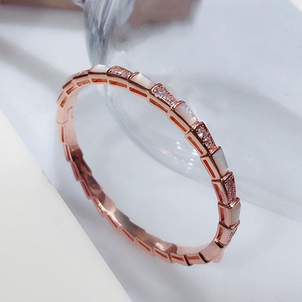 bangle luxury jewelry1:1logo roman sparkling rose gold color bone bracelet fashion brand bvl jewelry female, Black
bangle luxury jewelry1:1logo roman sparkling rose gold color bone bracelet fashion brand bvl jewelry female, Black