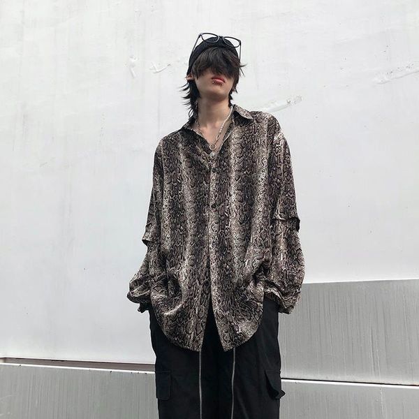 men's casual shirts 2021harajuku vintage leopard print shirt and women's design loose detachable fake two long sleeved, White;black
men's casual shirts 2021harajuku vintage leopard print shirt and women's design loose detachable fake two long sleeved, White;black