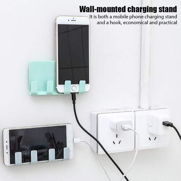 lx brand universal wall-mounted charging stand phone holder wall hooks for easy installation strong stickiness
lx brand universal wall-mounted charging stand phone holder wall hooks for easy installation strong stickiness