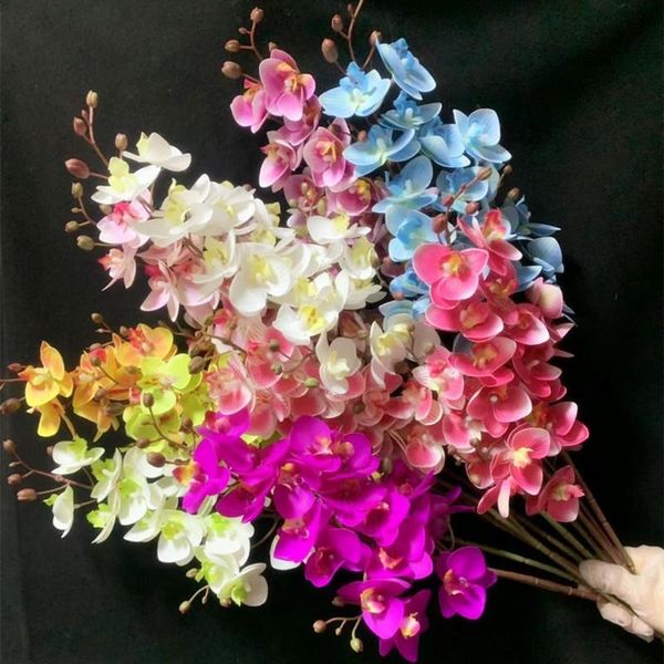 one latex butterfly orchid stem 3d printing 21&16head real touch phalaenopsis orchids for wedding centerpieces floral decoration decorative
one latex butterfly orchid stem 3d printing 21&16head real touch phalaenopsis orchids for wedding centerpieces floral decoration decorative