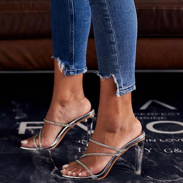 dress shoes women sandals pvc slip on 11cm square heel high heels toe rhinestones shallow sandal 2021 size 35-42 beige, Black
dress shoes women sandals pvc slip on 11cm square heel high heels toe rhinestones shallow sandal 2021 size 35-42 beige, Black