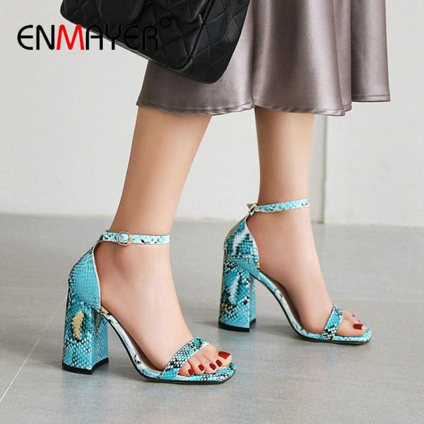 dress shoes enmayer solid pu buckle strap women sandals synthetic ankle-wrap party high heels classics square heel serpentine womens, Black
dress shoes enmayer solid pu buckle strap women sandals synthetic ankle-wrap party high heels classics square heel serpentine womens, Black