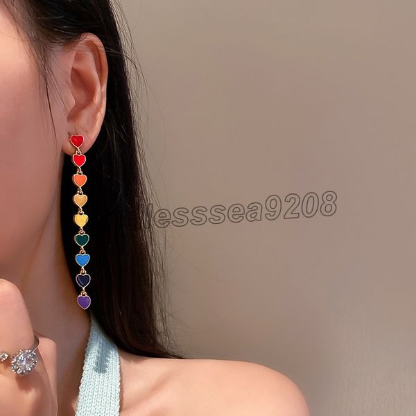 new colorful love big long earrings for women wedding trendy korean vintage dangle tassel earrings fashion jewelry 2022, Silver
new colorful love big long earrings for women wedding trendy korean vintage dangle tassel earrings fashion jewelry 2022, Silver
