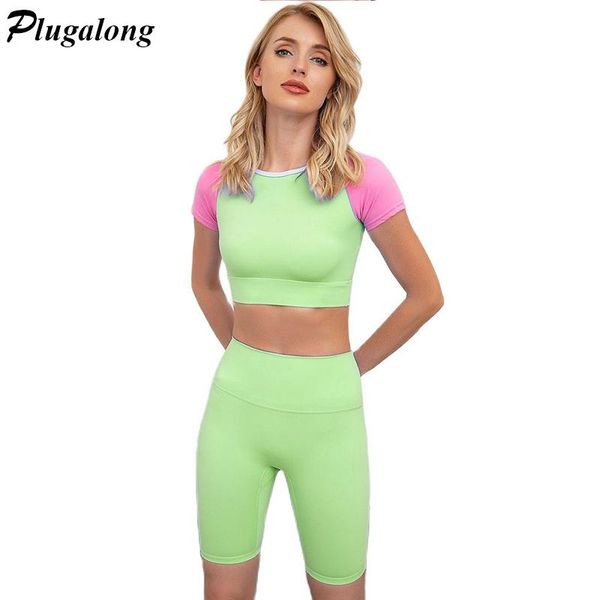 yoga outfit patchwork gym set sport for woman skinny sportswear two pieces sets t shirts biker shorts contrast color y2k tracksuits
yoga outfit patchwork gym set sport for woman skinny sportswear two pieces sets t shirts biker shorts contrast color y2k tracksuits