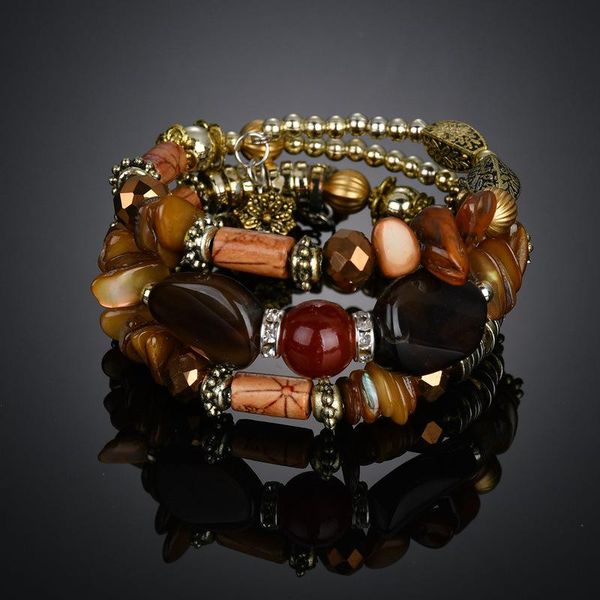 charm bracelets woman boho multilayer beads for women vintage resin stone & bangles pulseras ethnic jewelry, Golden;silver
charm bracelets woman boho multilayer beads for women vintage resin stone & bangles pulseras ethnic jewelry, Golden;silver