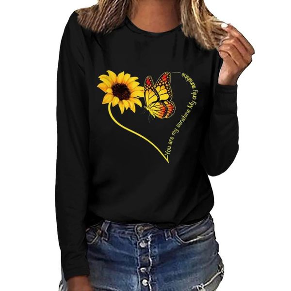 women's t-shirt harajuku woman tshirts women sunflower print long sleeve o-neck sweatshirt pullover camiseta manga larga mujer, White
women's t-shirt harajuku woman tshirts women sunflower print long sleeve o-neck sweatshirt pullover camiseta manga larga mujer, White