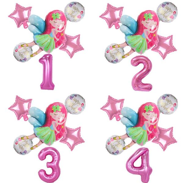 party decoration 6pcs/set little fairy girls balloons pink number ballon girl 1 2 3 4 5st happy birthday balloon set decortion
party decoration 6pcs/set little fairy girls balloons pink number ballon girl 1 2 3 4 5st happy birthday balloon set decortion