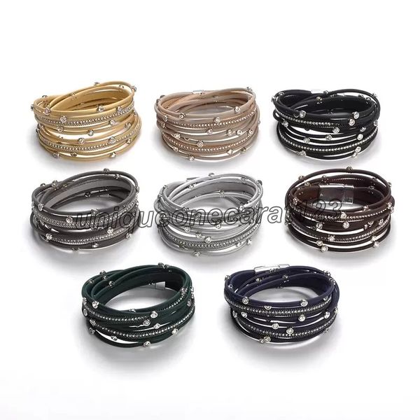 new leather bracelet punk rhinestone crystal bracelet wrap multilayer bracelets for women charm statement fashion jewelry, Golden;silver
new leather bracelet punk rhinestone crystal bracelet wrap multilayer bracelets for women charm statement fashion jewelry, Golden;silver