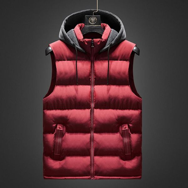 men's vests hooded autumn men sleeveless jacket fashion vest hat warm winter waistcoat casual windbreaker 5xl, Black;white
men's vests hooded autumn men sleeveless jacket fashion vest hat warm winter waistcoat casual windbreaker 5xl, Black;white