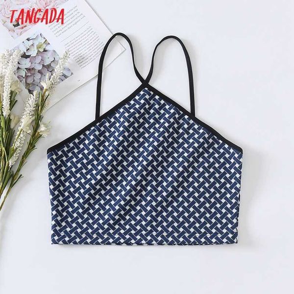 tangada women geometry knit camis crop spaghetti strap sleeveless backless short blouses shirts female 6h86 210609, White
tangada women geometry knit camis crop spaghetti strap sleeveless backless short blouses shirts female 6h86 210609, White