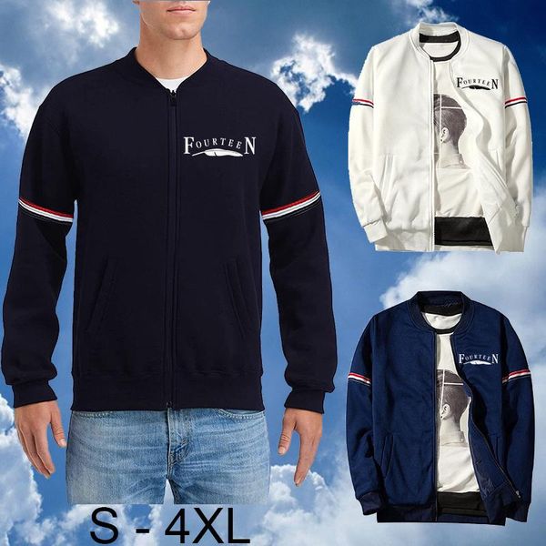men's jackets 2021 fourteen print man jacket full zip bomber flight campus design stand-up collar casual clothing for men sport, Black;brown
men's jackets 2021 fourteen print man jacket full zip bomber flight campus design stand-up collar casual clothing for men sport, Black;brown