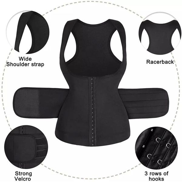 women's shapers flat stomach for slim woman neoprene shaper women sauna suit sweat slimming vest waist trainer corset zipper compressio, Black;white
women's shapers flat stomach for slim woman neoprene shaper women sauna suit sweat slimming vest waist trainer corset zipper compressio, Black;white