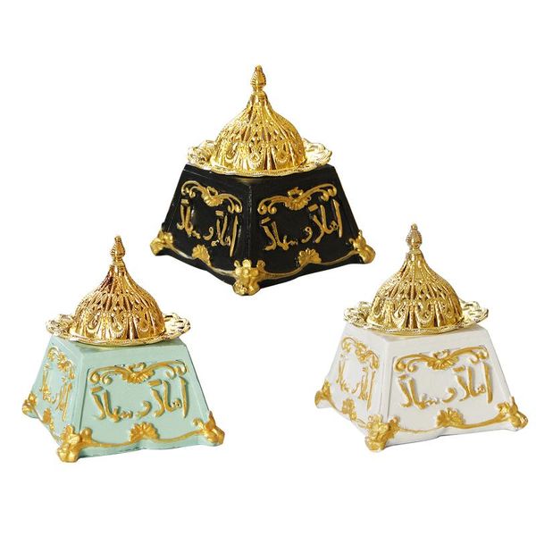fragrance lamps creative golden furnace iron ceramic combination candle holder ramadan home decoration
fragrance lamps creative golden furnace iron ceramic combination candle holder ramadan home decoration