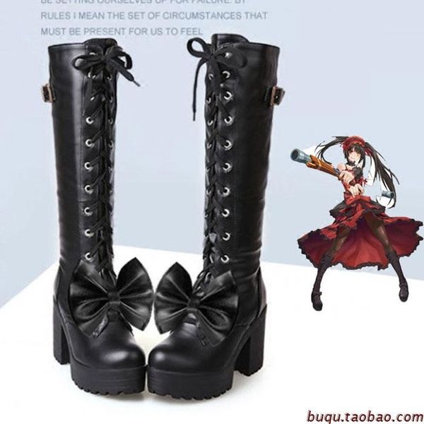 boots us4-11 womens platform bowknot knee high laceu up goth punk combat military cosplay block heel warm black shoes plus
boots us4-11 womens platform bowknot knee high laceu up goth punk combat military cosplay block heel warm black shoes plus