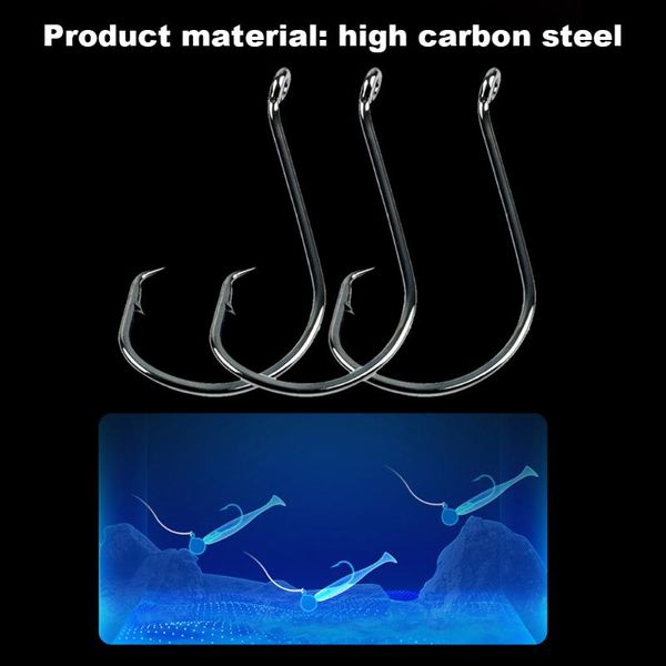 carbon steel fishhooks lure with ring hole sharp barbed hook fishing tackle hooks
carbon steel fishhooks lure with ring hole sharp barbed hook fishing tackle hooks