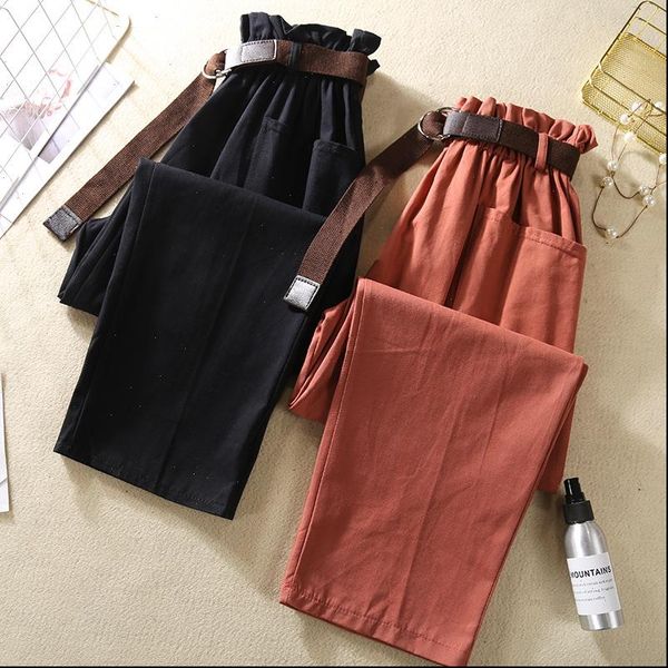 elastic women pant high waist pants summer harem bud loose ankle length for red trousers green, Black;white
elastic women pant high waist pants summer harem bud loose ankle length for red trousers green, Black;white