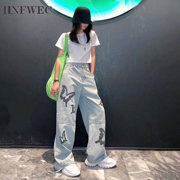 women's jeans printed hit color temperament wide leg high waist loose women trousers fashion tide spring autumn 2021 t394, Blue
women's jeans printed hit color temperament wide leg high waist loose women trousers fashion tide spring autumn 2021 t394, Blue