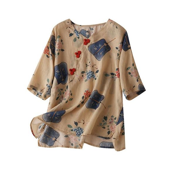100% linen chinese style blouse women half sleeve print mandarin collar shirt for woman camisas estampadas de mujer women's blo, White
100% linen chinese style blouse women half sleeve print mandarin collar shirt for woman camisas estampadas de mujer women's blo, White
