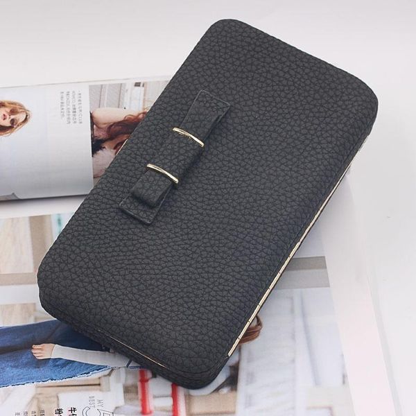 wallets lady fashion mobile phone wallet korean lichee bow clutch large capacity women designer bill holder, Red;black
wallets lady fashion mobile phone wallet korean lichee bow clutch large capacity women designer bill holder, Red;black