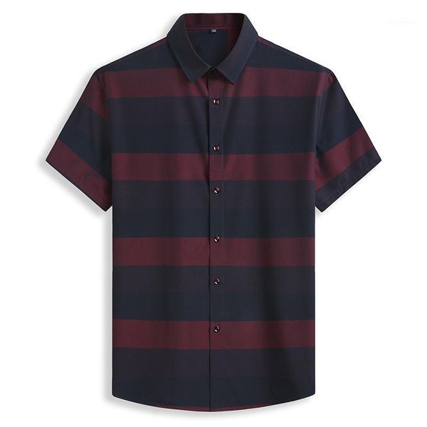 summer 2021 men's fattening plus size fashion casual stripe color matching short sleeve shirt dress shirts, White;black
summer 2021 men's fattening plus size fashion casual stripe color matching short sleeve shirt dress shirts, White;black