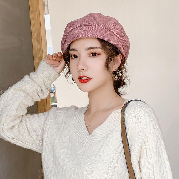 berets 2021autumn and winter hat for women retro beret wild fashion warm pumpkin cap british painter, Blue;gray
berets 2021autumn and winter hat for women retro beret wild fashion warm pumpkin cap british painter, Blue;gray