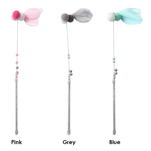 cat toys kitten teaser rod pet supplies interactive stick feather wand with bell for cats
cat toys kitten teaser rod pet supplies interactive stick feather wand with bell for cats