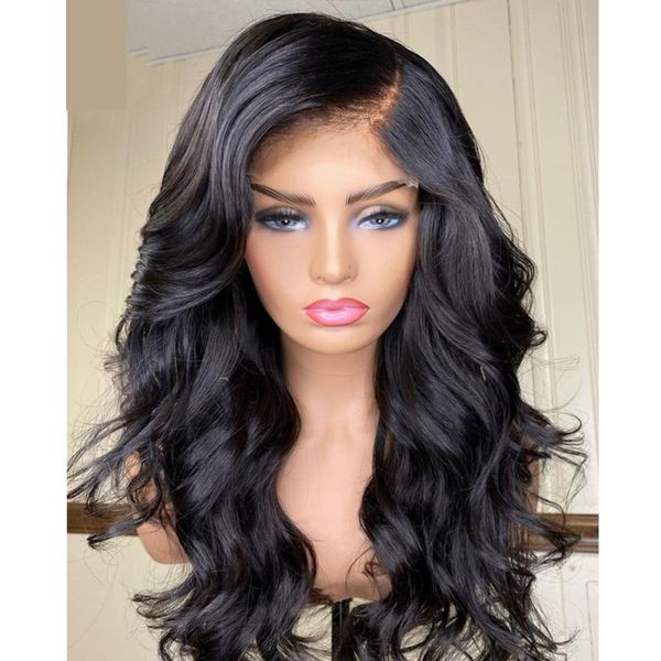 synthetic wigs black color lace front body wave glueless wig with baby hair natural look high tempreture
synthetic wigs black color lace front body wave glueless wig with baby hair natural look high tempreture