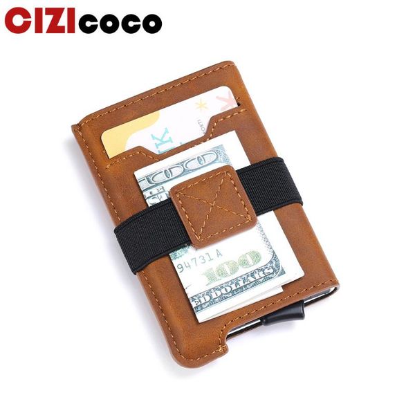 card holders rfid holder wallets men leather money bag vintage male slim thin mini wallet small purse smart vallet, Brown;gray
card holders rfid holder wallets men leather money bag vintage male slim thin mini wallet small purse smart vallet, Brown;gray