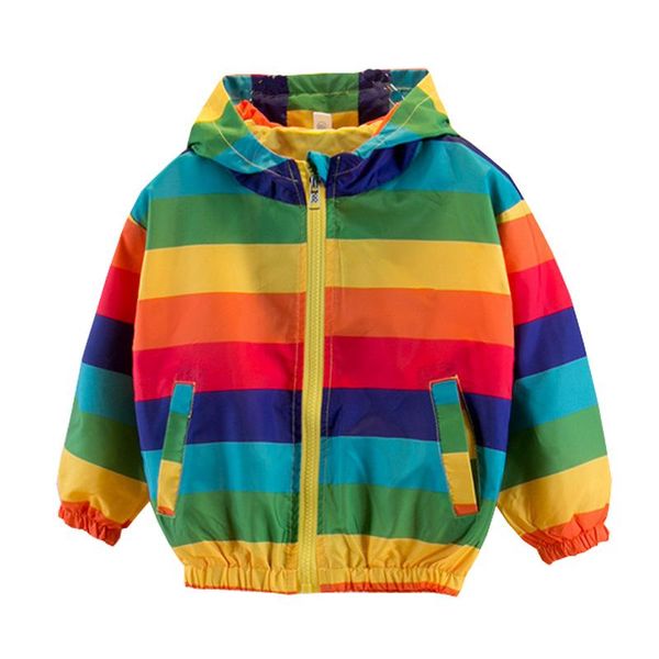 jackets rainbow striped boys outdoor jacket autumn clothes for kids chhildren's sun-proof coat children's outfits, Blue;gray
jackets rainbow striped boys outdoor jacket autumn clothes for kids chhildren's sun-proof coat children's outfits, Blue;gray