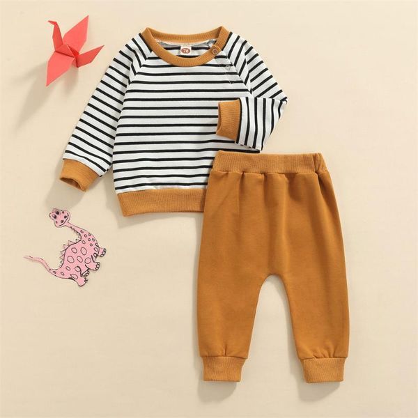 clothing sets kids autumn tracksuit boys girls stripe long sleeves pullover shirt casual pants 2pcs set toddler 0-24m, White
clothing sets kids autumn tracksuit boys girls stripe long sleeves pullover shirt casual pants 2pcs set toddler 0-24m, White
