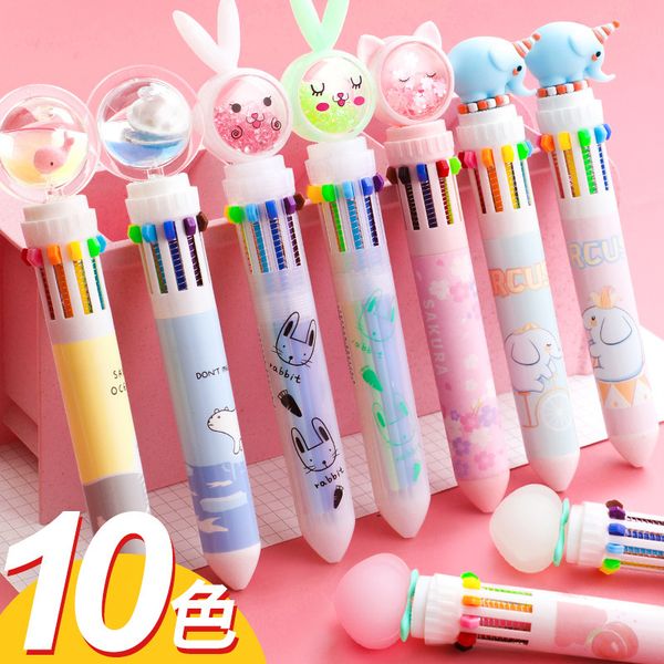 point ball pen female lovely girl multi-color 10 ten atom multiple s in one marking, Blue;orange
point ball pen female lovely girl multi-color 10 ten atom multiple s in one marking, Blue;orange