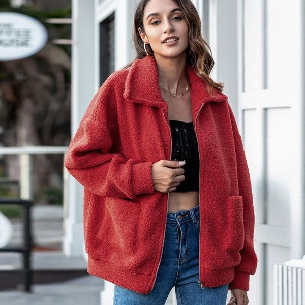 fashion lamb wool autumn winter coat women jacket fleece shaggy warm cropped jackets overcoat single breasted outwear women's, Black;brown
fashion lamb wool autumn winter coat women jacket fleece shaggy warm cropped jackets overcoat single breasted outwear women's, Black;brown