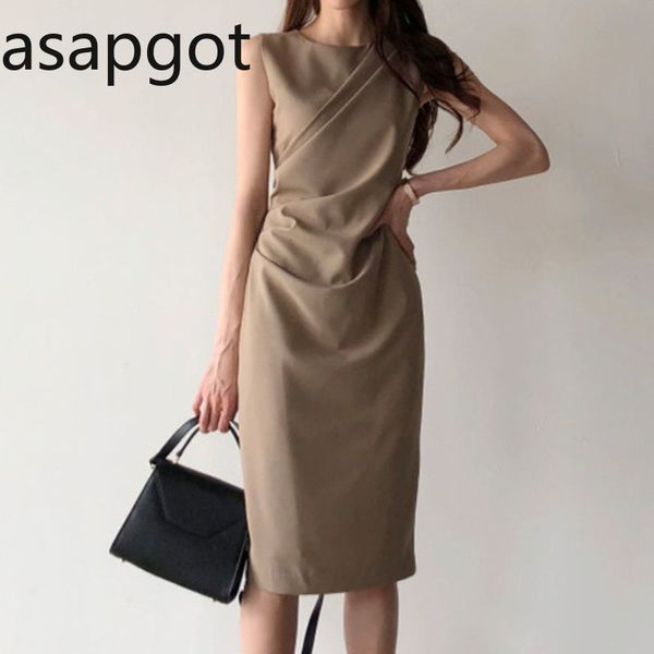 dress women summer korean black bodycon dresses long elegant midi a line vintage clothes wrap hips sleeveless vestidos 210429, Black;gray
dress women summer korean black bodycon dresses long elegant midi a line vintage clothes wrap hips sleeveless vestidos 210429, Black;gray