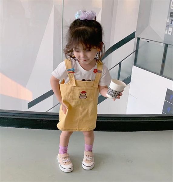 toddler baby girl's suspender dress cartoon printing sleeveless outfits, casual square collar one-piece clothing dresses, Red;yellow
toddler baby girl's suspender dress cartoon printing sleeveless outfits, casual square collar one-piece clothing dresses, Red;yellow